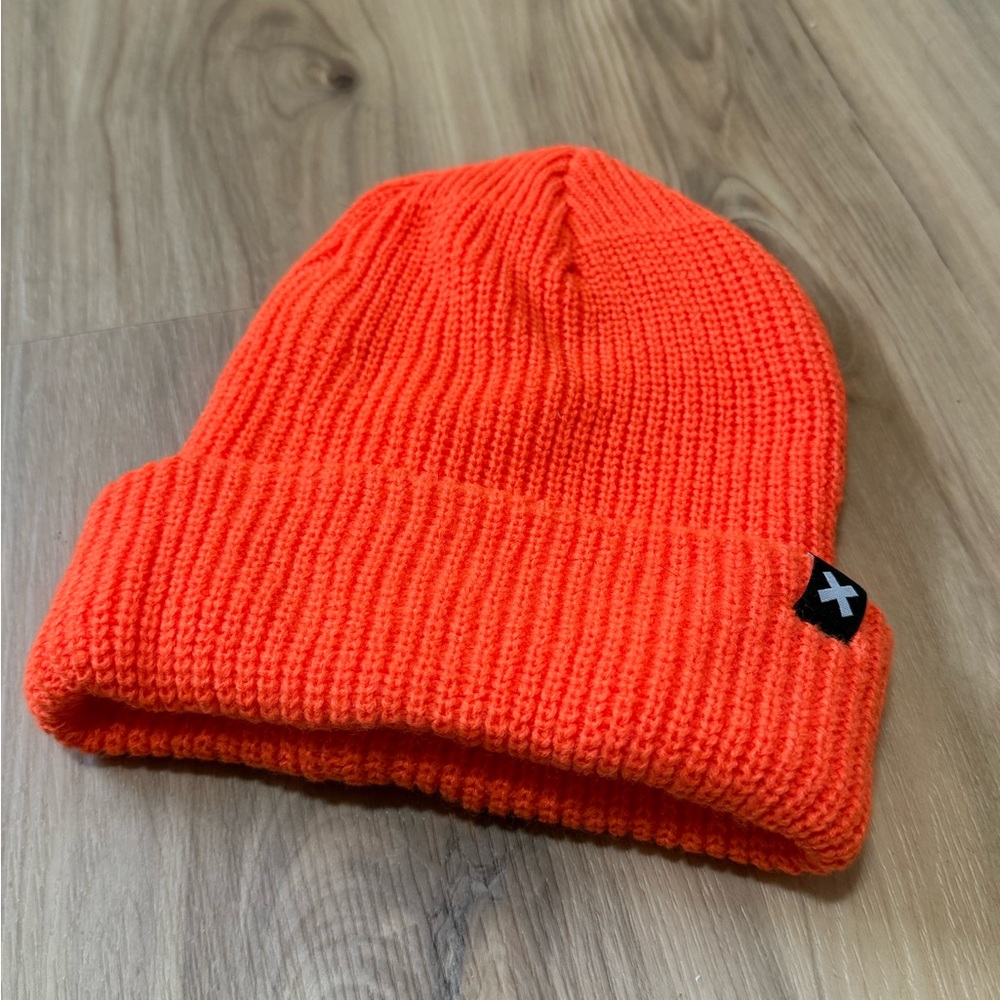 Bright Orange Knit Beanie